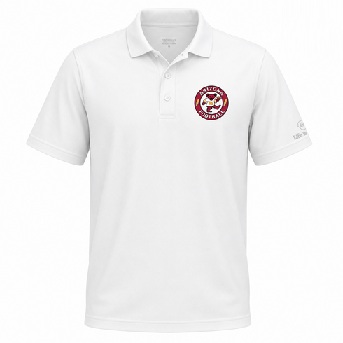 Arizona Football Dancing Bear Premium Polo — Arizona Cardinals — White