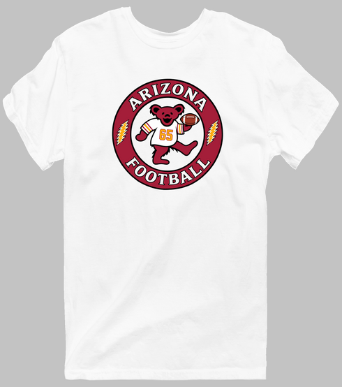 Arizona Football Dancing Bear Premium T-Shirt — Arizona Cardinals — White