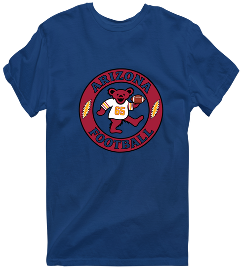 Arizona Football Dancing Bear Premium T-Shirt — Arizona Cardinals — Navy
