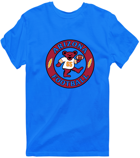 Arizona Football Dancing Bear Premium T-Shirt — Arizona Cardinals — Royal