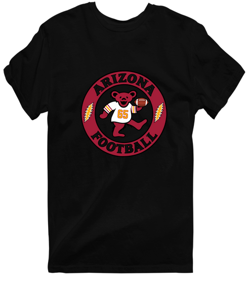 Arizona Football Dancing Bear Premium T-Shirt — Arizona Cardinals — Black