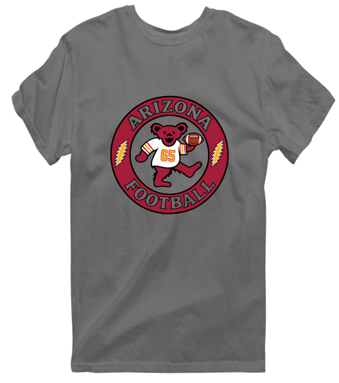Arizona Football Dancing Bear Premium T-Shirt — Arizona Cardinals — Charcoal