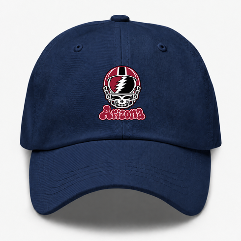 Arizona Helmet Stealie Premium Unisex Dad Hat — Arizona Cardinals — Navy