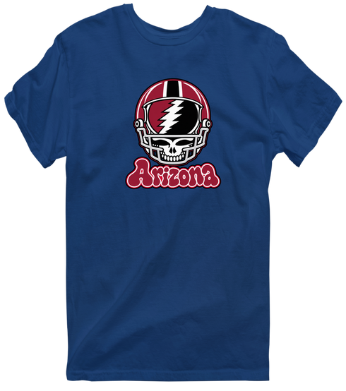 Arizona Helmet Stealie Premium Unisex T-Shirt — Arizona Cardinals — Navy