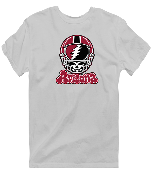 Arizona Helmet Stealie Premium Unisex T-Shirt — Arizona Cardinals — Sport Grey