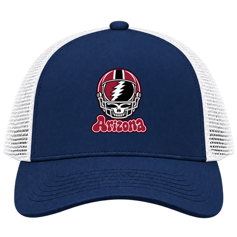 Arizona Helmet Stealie Premium Unisex Trucker Cap — Arizona Cardinals — Navy/White