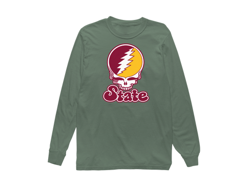Arizona Stealie Premium Unisex Long-Sleeve — Design: Arizona State University — Light Green