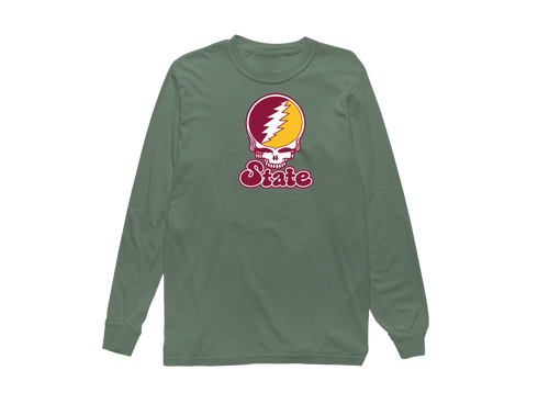 Arizona Stealie Premium Unisex Long-Sleeve — Design: Arizona State University — Light Green