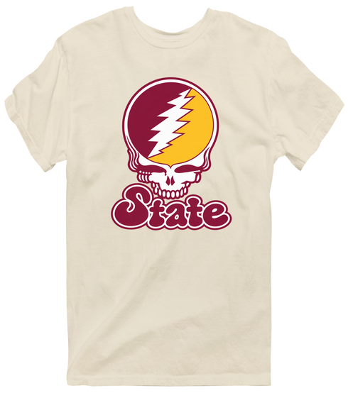 Arizona Stealie Premium Unisex T-Shirt — Design: Arizona State University — Sand