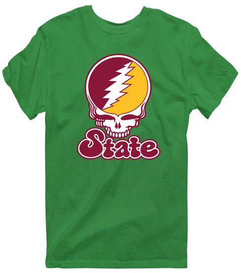 Arizona Stealie Premium Unisex T-Shirt — Design: Arizona State University — Irish Green