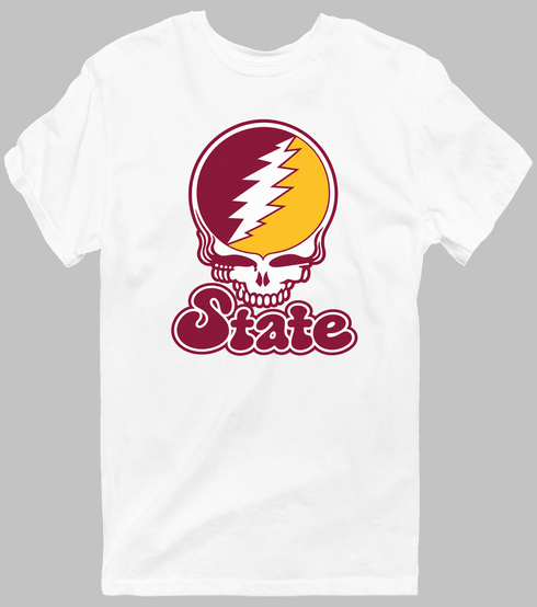 Arizona Stealie Premium Unisex T-Shirt — Design: Arizona State University — White