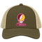 Arizona Stealie Premium Unisex Trucker Cap — Design: Arizona State University — Moss/Khaki