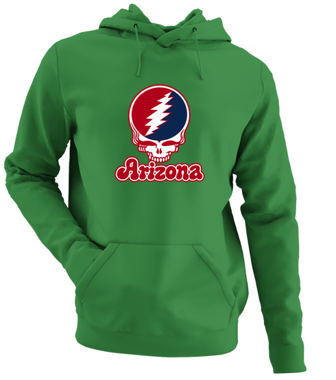 Arizona Stealie Premium Unisex Hoodie — Design: Arizona University of — Irish Green