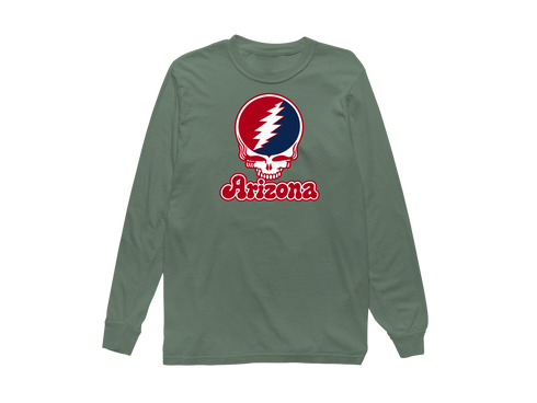 Arizona Stealie Premium Unisex Long-Sleeve — Design: Arizona University of — Light Green