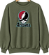 Arizona Baseball Stealie Grateful Dead Crewneck — Arizona Diamondbacks — Military Green