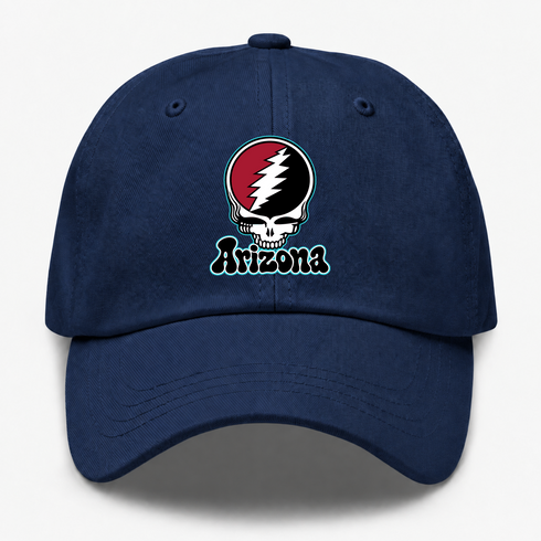 Arizona Baseball Stealie Grateful Dead Dad Hat — Arizona Diamondbacks — Navy