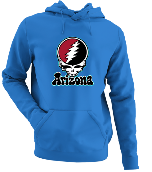 Arizona Baseball Stealie Grateful Dead Hoodie — Arizona Diamondbacks — Heather Royal