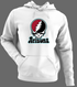 Arizona Baseball Stealie Grateful Dead Hoodie — Arizona Diamondbacks — White/Grey