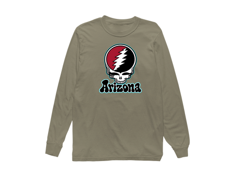 Arizona Baseball Stealie Grateful Dead Long-Sleeve — Arizona Diamondbacks — Sandstone