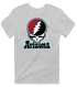 Arizona Baseball Stealie Grateful Dead T-Shirt — Arizona Diamondbacks — Sport Grey