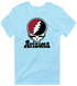 Arizona Baseball Stealie Grateful Dead T-Shirt — Arizona Diamondbacks — Light Blue