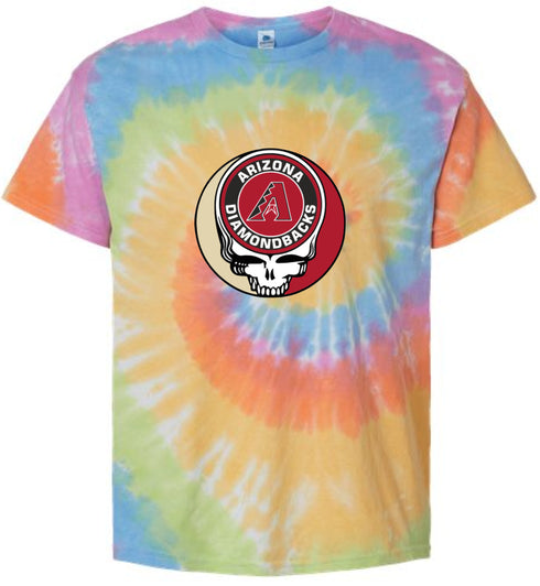 Arizona Diamondbacks Stealie Tie-Dye T-Shirt