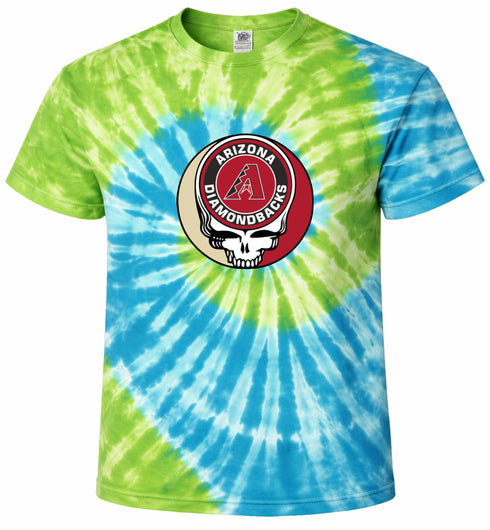 Arizona Diamondbacks Stealie Tie-Dye T-Shirt