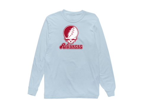 Arkansas Stealie Premium Unisex Long-Sleeve — Design: Arkansas University of — Chambray