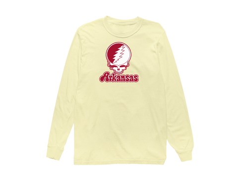 Arkansas Stealie Premium Unisex Long-Sleeve — Design: Arkansas University of — Butter