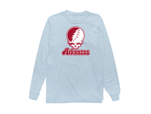 Arkansas Stealie Premium Unisex Long-Sleeve — Design: Arkansas University of — Chambray