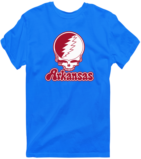 Arkansas Stealie Premium Unisex T-Shirt — Design: Arkansas University of — Royal