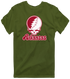 Arkansas Stealie Premium Unisex T-Shirt — Design: Arkansas University of — Military Green