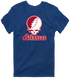 Arkansas Stealie Premium Unisex T-Shirt — Design: Arkansas University of — Navy