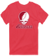 Arkansas Stealie Premium Unisex T-Shirt — Design: Arkansas University of — Heather Red