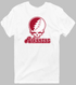 Arkansas Stealie Premium Unisex T-Shirt — Design: Arkansas University of — White
