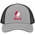 Arkansas Stealie Premium Unisex Trucker Cap — Design: Arkansas University of — Heather Grey/Black