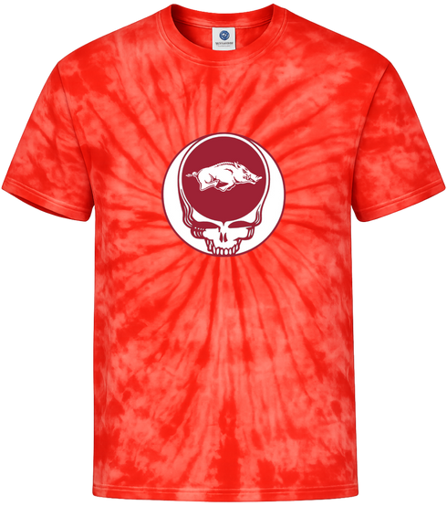 University of Arkansas Stealie Tie-Dye T-Shirt
