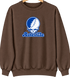 Asheville Stealie Premium Unisex Crewneck — Design: North Carolina Asheville University of — Brown