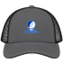 Asheville Stealie Premium Unisex Trucker Cap — Design: North Carolina Asheville University of — Charcoal/Black