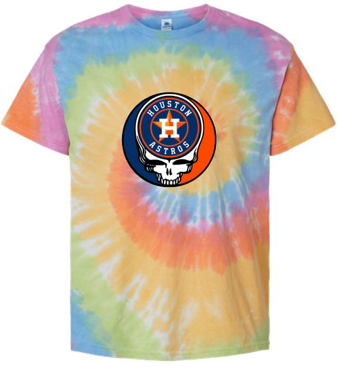 Houston Astros Stealie Tie-Dye T-Shirt