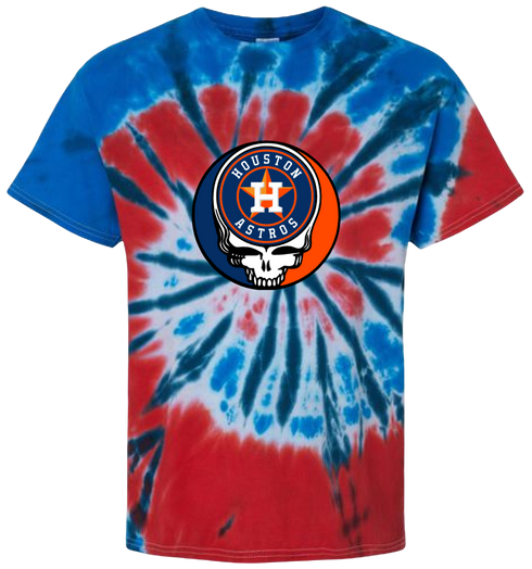 Houston Astros Stealie Tie-Dye T-Shirt