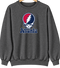Atlanta Baseball Stealie Grateful Dead Crewneck — Atlanta Braves — Dark Heather