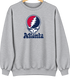 Atlanta Baseball Stealie Grateful Dead Crewneck — Atlanta Braves — Sport Grey