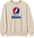 Atlanta Baseball Stealie Grateful Dead Crewneck — Atlanta Braves — Sand