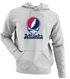 Atlanta Baseball Stealie Grateful Dead Hoodie — Atlanta Braves — Sport Grey