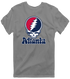 Atlanta Baseball Stealie Grateful Dead T-Shirt — Atlanta Braves — Dark Heather