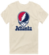 Atlanta Baseball Stealie Grateful Dead T-Shirt — Atlanta Braves — Sand