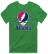 Atlanta Baseball Stealie Grateful Dead T-Shirt — Atlanta Braves — Irish Green