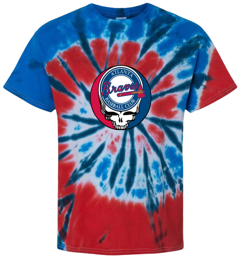 Atlanta Braves Stealie Tie-Dye T-Shirt