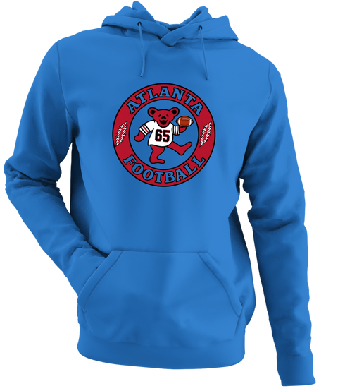Atlanta Football Dancing Bear Premium Hoodie — Atlanta Falcons — Royal